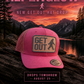 Get Out SnapBack - Alpenglow -  Pink Trucker Curved Brim
