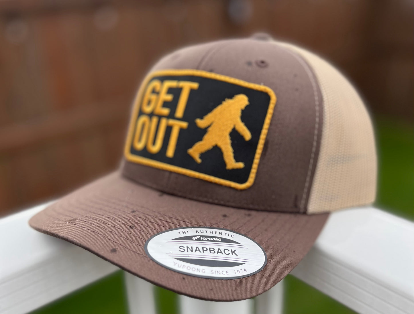 Get Out SnapBack - Coyote Trucker